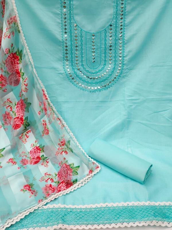 TCNR Cotton Embroidery 1 Designer Work Dress Material Collection